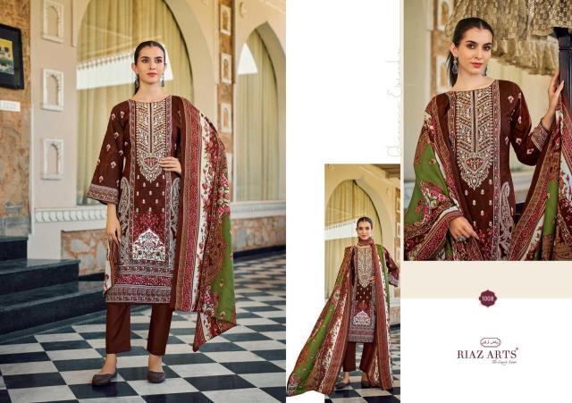 Riaz arts musafir cotton dress materials wholesale seller